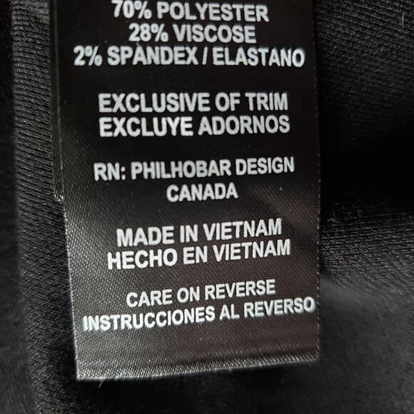 NWT - Nicole Miller Black Ladies' ¾ Sleeve Dress - Size L - Picture 8 of 8